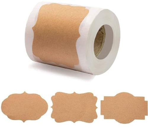 300 Stück Etiketten Aufkleber, Aufkleber Gewürzetiketten,Geschenkanhänger, Etiketten Selbstklebend,für Flasche Handwerk Geschenkverpackung Marmeladenflaschen Geschenkverpackung