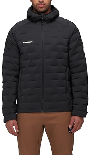 Mammut Sender IN Hooded Jacket Men | Leichte Outdoor Winterjacke für Herren, mit Kapuze, Warm | Schwarz, XL