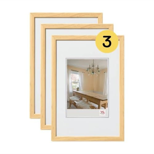 walther design Peppers BP318K3 Lot de 3 Cadres Photo en Bois, 13 x 18 cm, Pin