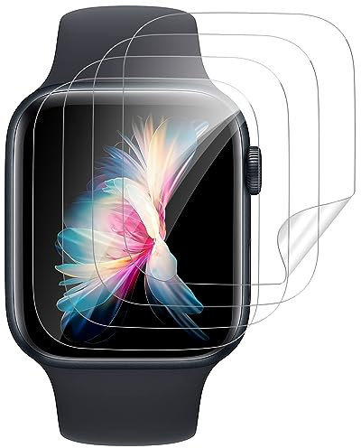 Agedate für Panzerglas für Apple Watch SE/6/5/4 40mm Schutzfolie, [4 Stück] Flexibel TPU Displayschutz für Apple Watch SE 40mm Schutzglas, Displayschutzfolie für iWatch 6 40mm Panzerfolie