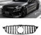YIUBCZOQI W205 Kühlergrill, GTR GT Style Frontgrill für Mercedes C-class W205 S205 C180 C200 C250 C300 C350 C400 C43 2015-2018 Schwarz glänzend（Nicht passen C63，ohne Kamera）
