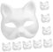 AOKWAWALIY 10er Pack Katzenmaske Weiße Maske Leere Maske Tiermaske Für Party Cosplay Halloween