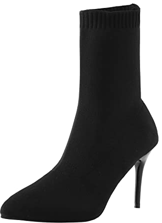 WKAYsIV Stivali-Motociclista-Stivaletti Stivali Traforati con Tacco Western Cowboy a Punta Stivaletti con Zip Laterale Donna Stivali Estivi Donna con Frange 38 19.99
