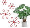 Pflanzenstütze Pflanzenhalter 4 Stück Pflanzenstützen Rund Blumenhalter Rot Plant Support Blumenstütze Zimmerpflanzen Halter Rankhilfe Pflanzenklammern Tomaten, Hortensien, Rosen