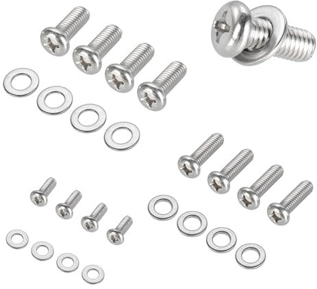 TV Mount Hardware Kit, for Most TVs Up to 90 inches, Includes M4, M6, M8 TV Vesa Screws and Spacers, Work with Any Wall Mounted TV Stand, Monitor and TV Bracket