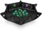 Byhoo Bandeja plegable con patrón de cocodrilo DND, bandeja plegable para dividir el dice, que brilla en la oscuridad, perfecta para juegos de rol y juegos de mesa (negro)