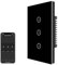 UseeLink Interruttore luce intelligente, interruttore luce Zigbee, interruttore a parete intelligentee touch, interruttore lucce pannello in vetro Zigbee, compatibile con Alexa, Google (Nero 3 Gang)