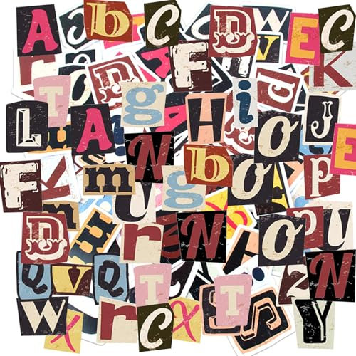 Lilbitty 52 Stück Doodle Sticker Set, Hochwertige wasserdichte Und UV-beständige Vinyl Sticker, Für Personalisierte Dekoration Von Laptop, Skateboard, Tagebuch Und Mehr