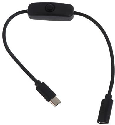 ANMITI Netzschalterkabel Mit EIN/Aus Schalter Für 4B Netzteil Typ C Männlich Weiblich Verlängerungskabel