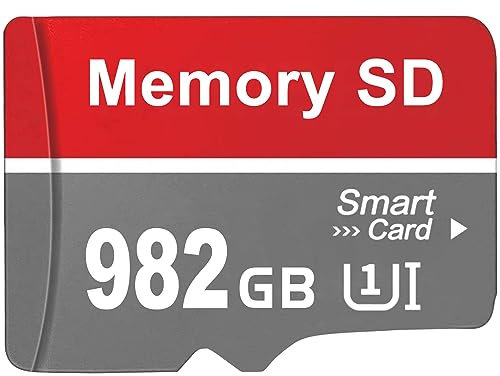 maxineer Carte SD 982 Go Carte Mémoire Imperméable Carte TF SD Card Stockage Externe pour Téléphone,Camera,Tablette