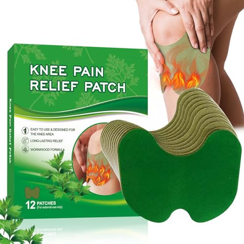 EONFAVE Natural Knie Patch, 24 Stück Joint Relief Patch, Joint Pflaster Knie für Knie, Rücken, Nacken und Muskel, zum Entspannen und Lockern der Muskeln