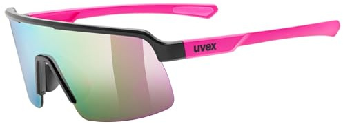 Uvex dyrt jr. - leichte, stylische Sportbrille mit verspiegelter Scheibe und Soft-Nasenpads und Soft-Bügeln für Kinder