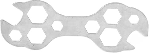 TYTOGE Flat Hexagonal Wrench, Multifunction Steel Bike Spanner with 10 Sizes 8 17mm, for Repair