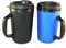 2 ThermoServ Foam Insulated Coffee Mugs 20 oz (1) Blue & (1) Black