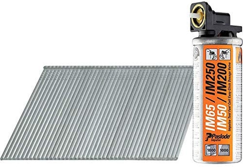 TIMco Paslode F16 x 45mm Angled Brad Nails for IM65A & IM250A - Galv (2000 & 2 Fuel Cells), Silver