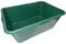 BURI 2er Set Wildwanne 90 Liter Wanne XXL Jagdwanne eckig HDPE Kunststoff - 2x Kunststoffwanne Plastikwanne stapelbar in grün - lebensmittelecht, robust ideal als Futterwanne oder Pferdetränke