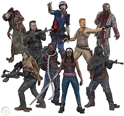 TMP INTERNATIONAL MWDBSFIG2BB Mcfarlane Walking Dead Fernsehfiguren Serie 2, Mehrfarbig