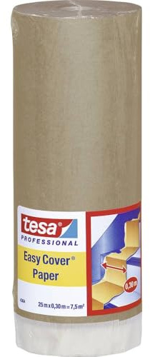 tesa 04364-00002-01 Abdeckpapier (L x B) 25m x 30cm 1St, Durchsichtig