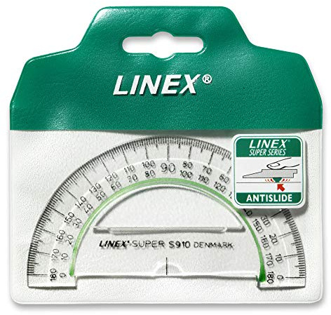LINEX Lot de 10 rapporteurs demi-cercle