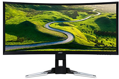 Acer XZ350CUbmijphz 35 Inch FHD Curved 2000R Gaming Monitor, Black (VA Panel, Adaptive Sync, 144 Hz, 4 ms, DP, HDMI, USB Hub, Height Adjustable Stand)