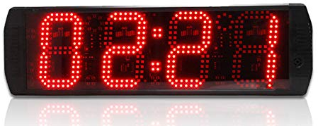 10,2 ? cm Compte à rebours Horloge Count Down/Up Minuteur multifonction Minuteur/horloge LED en minutes, secondes avec télécommande infrarouge