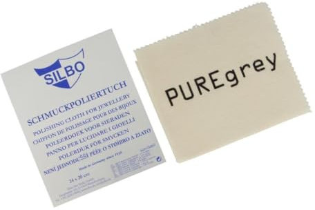 BUZZUFY SILBO Pflegetuch für Silberschmuck Silberpflegetuch Cloth