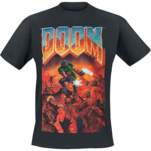 DOOM T-Shirt -S- Box Art, schwarz
