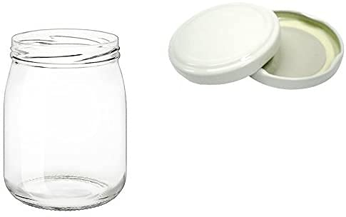 40 Barattoli in vetro per salsa e pelati 580 ml con tappo