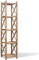 vidaXL Étagère à 4 Niveaux Carré, Support d'Affichage, Porte-Serviettes, Étagère de Livres, Organisateur de Salon Salle de Bain, Bambou