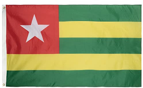 Togo-Flagge, Polyester, 91 x 152 cm