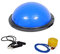TRUTZHOLM Balancetrainer inkl. Wiederstandsbändern ø 60cm Yoga Gymnastik Balance Half Ball Trainingsball blau max. 200kg belastbar