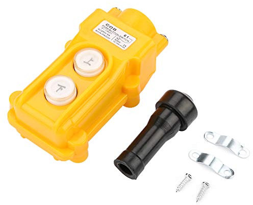 Crane Hoist Control,Pendant Switch Control COB-61,Crane Control Switch,ABS Plastic,Hoist Lift Controller Hoist Push Button Switch