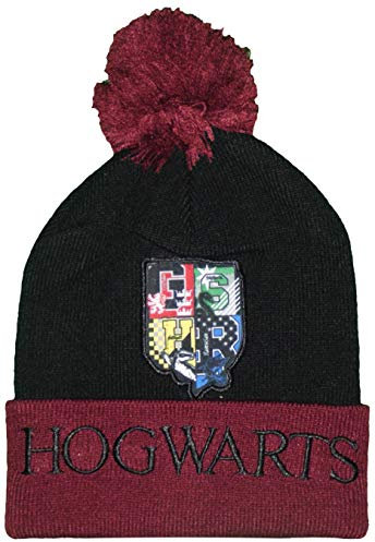 HARRY POTTER Cappello Acrilico Invernale per Bambini (56 cm, Nero)