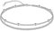 CHIC & ARTSY Kette Fußkettchen 925 Sterling Silber Kette Fußkettchen 4mm Büroklammer Kette Fußkettchen hübsches Fußkettchen Armband Frauen böhmischer Strandschmuck