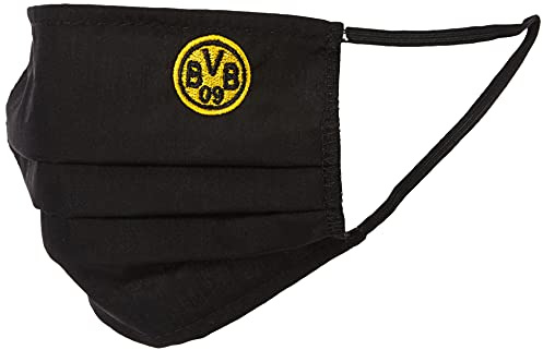 Borussia Dortmund-Baumwollmaske Schwarz (3er-Pack)