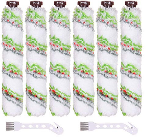 LTWHOME Ersatz Haustierbürstenrolle für Bissell Crosswave Pet Pro 2306A & CrossWave 1785 Series, Vergleiche mit Part 1613568,161-3568, 1608684 (6 Stück)