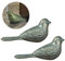 Livfodrm Türstopper Boden Türstopper Tier Süßer Vogel Dekorativ Türstopper Keil Gusseisen Door Stop 2er-Set (goldgrün)