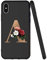 Yoedge 26 Buchstaben Muster Hülle kompatibel mit iPhone X/XS, 5.8, [stoßabsorbierend] Anti-Kratzer Schwarz Dünne Flüssigsilikon Soft rutschfest Hochwertig TPU Handyhülle Back Cover iPhone X-A