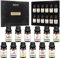 BRUBAKER Cosmetics 12er-Set Ätherische Öle 12 x 10 ml - Lavendel Rose Rosmarin Kamille Zitrone Zeder Patchouli Salbei Ylang-Ylang Kardamom Argan Teebaum - Duftöl für Diffusor Massage Aromatherapie