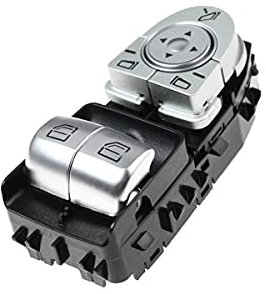 SISS Interruptor elevalunas para Mercedes Clase C W205 C160-C450 AMG 43/63 Vito W447 con espejo exterior eléctrico plegable A2059050302 2059057011 Power Window Lifter Switch