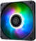 SilverStone Air Slimmer 120 ARGB, Enhanced performance 120mm slim fan with full-range PWM and ARGB lighting effect, SST-AS120B-ARGB
