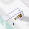 Modern Badarmatur Waschtischarmatur Messing Bad Waschbecken Wasserhahn Mischbatterie Armatur Badhahn aus Weiß und Gold