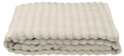 Zone Denmark Inu Strandtuch. Schnelltrocknendes Badehandtuch oder Saunahandtuch, Extra Groß, aus 100% Baumwolle, 180 x 100 cm, Sand
