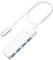 Hub USB C con Cable de 50cm de Largo, 4 Puertos USB 3.0 USB C Multiplicador Multi Adaptador de Puerto USB, USB C Extensión Hub Multiport Adaptador para Laptop, PC, MacBook, memorias USB, HDD