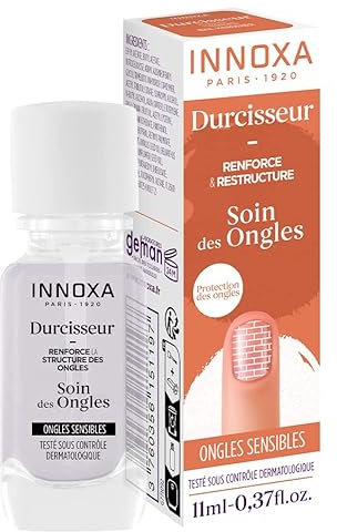 Endurecedor 11 ml Innoxa - Cuidado de las uñas - fortalece y reestructura la uña - enriquecido con vitaminas E antioxidantes - fortalece la queratina y protege la uña