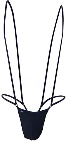 ARIUS Herren Bodysuit - Sexy Stringbody Mankini für Männer (Schwarz, Einheitsgröße)