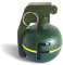 MillMB Initial Bomb Granate Green Briefbeschwerer Humor Dekor mit Ball Briefbeschwerer funktional und stilvoll Büro Briefbeschwerer Geschenk für Büro Kollegen Chef Student mit Brief Briefbeschwerer
