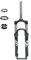 LHHL 24 Pollici Pieghevole Forcelle Sospensione Bici BMX Viaggio 90mm 28.6mm Tubo Dritto Senza Filettatura MTB QR 9mm Blocco Manuale Disco Freno Anteriore Forcelle (Color : B, Size : 24inch)