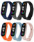 Ainiv Bracelet pour Xiaomi Mi Band 5/Band 6/Band 7, 6PCS Bracelets de Remplacement pour Montre en Silicone Souple, Bracelet de Fitness Réglables pour Accessoires Xiaomi