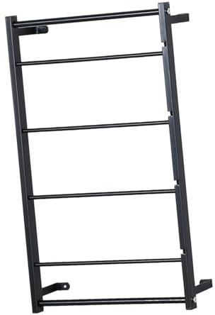 Colcolo Thread Holder Ribbons Roll Storage Wall Mounted Ribbon Organizer Ribbon Rack Wire Spool Rack for Necklaces Sundries Christmas, black 40cmx67cm